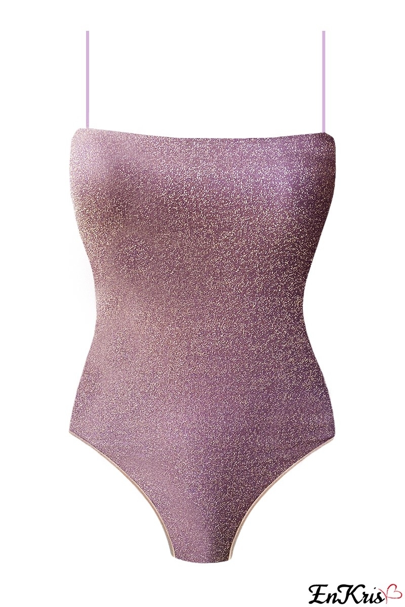ABBIGLIAMENTO DONNA ONLINE LILLA/ORO GLITTER - BODY JADE