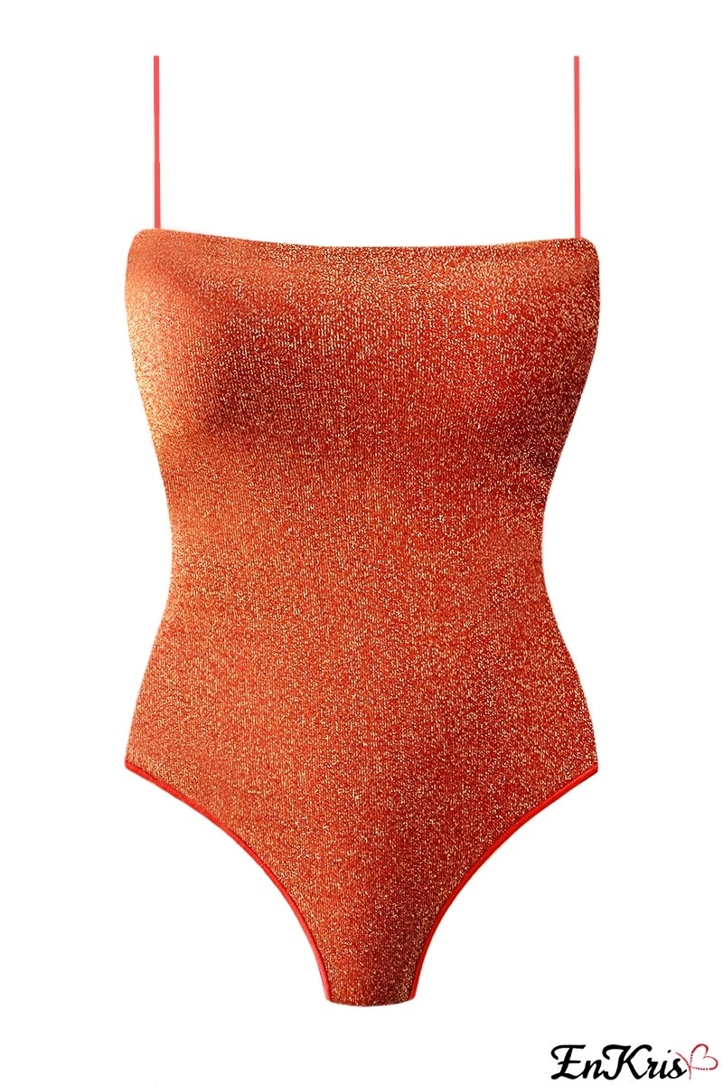 VÊTEMENTS POUR FEMMES EN LIGNE CORAIL/PAILLETTES D'OR - BODY JADE