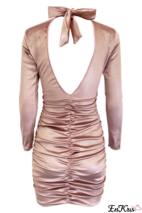 POWDER PINK WOMEN'S CLOTHING ONLINE - ABITO CHLOÉ