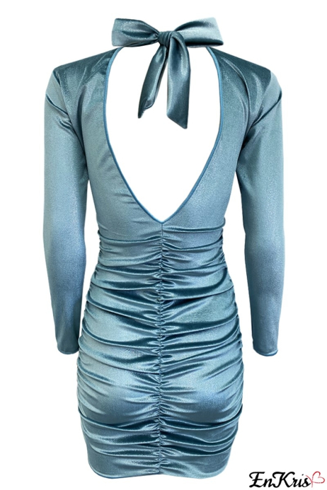 POWDER BLUE ONLINE WOMEN'S CLOTHING - ABITO CHLOÉ