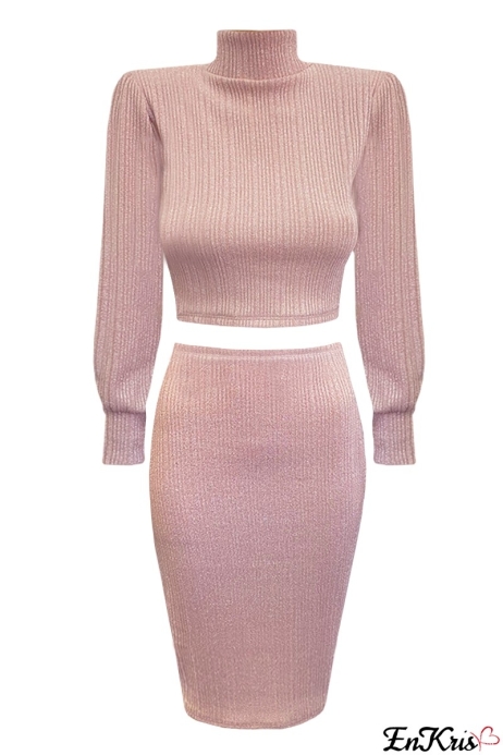VÊTEMENTS FEMME ROSE POUDRÉ EN LIGNE - CORDSET YASMIN