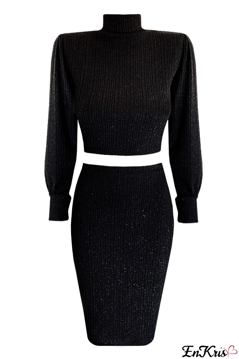 VÊTEMENTS POUR FEMMES EN LIGNE NOIR - CORDSET YASMIN