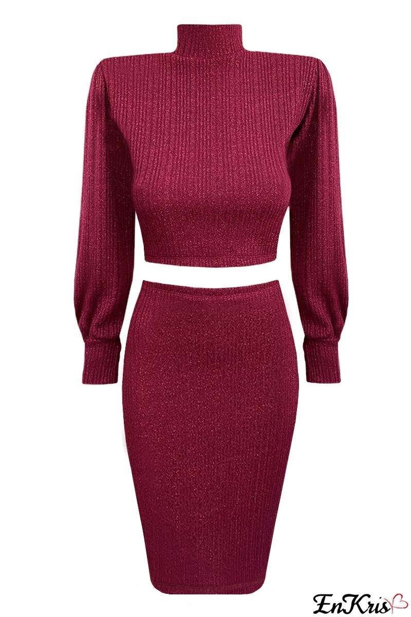 WOMEN'S CLOTHING ONLINE RED CHERRY - CORDSET YASMIN