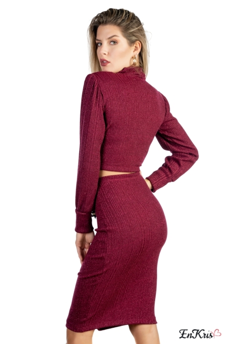 VÊTEMENTS POUR FEMMES EN LIGNE RED CHERRY - CORDSET YASMIN