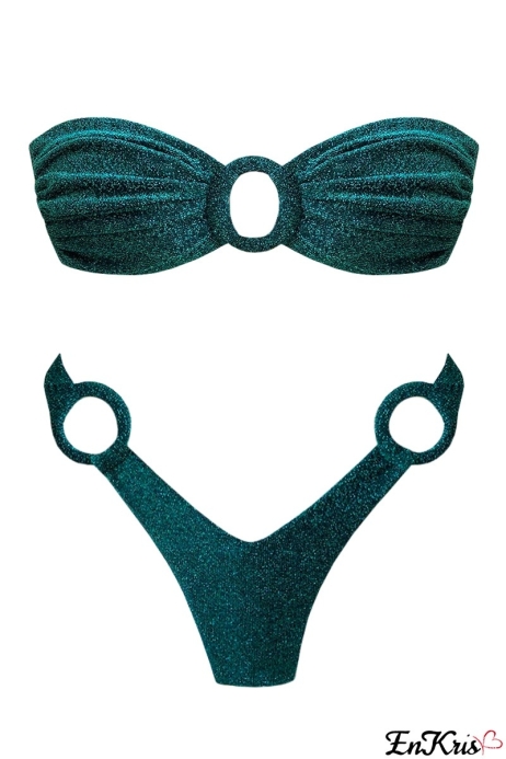 BIKINI VERT ÉMERAUDE OUTLET - LENA