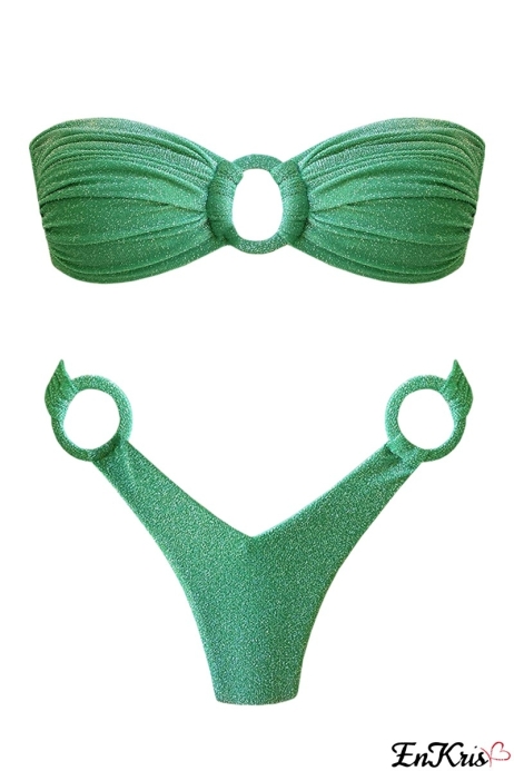 BIKINI VERT MENTHE OUTLET - LENA
