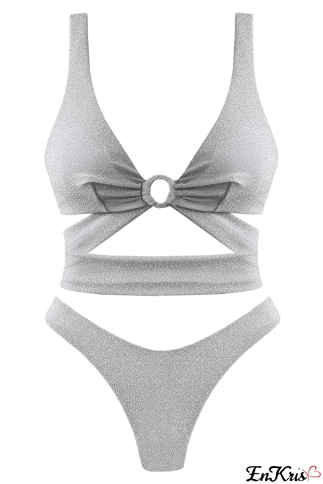 SILVER WHITE BIKINI OUTLET - NILDE