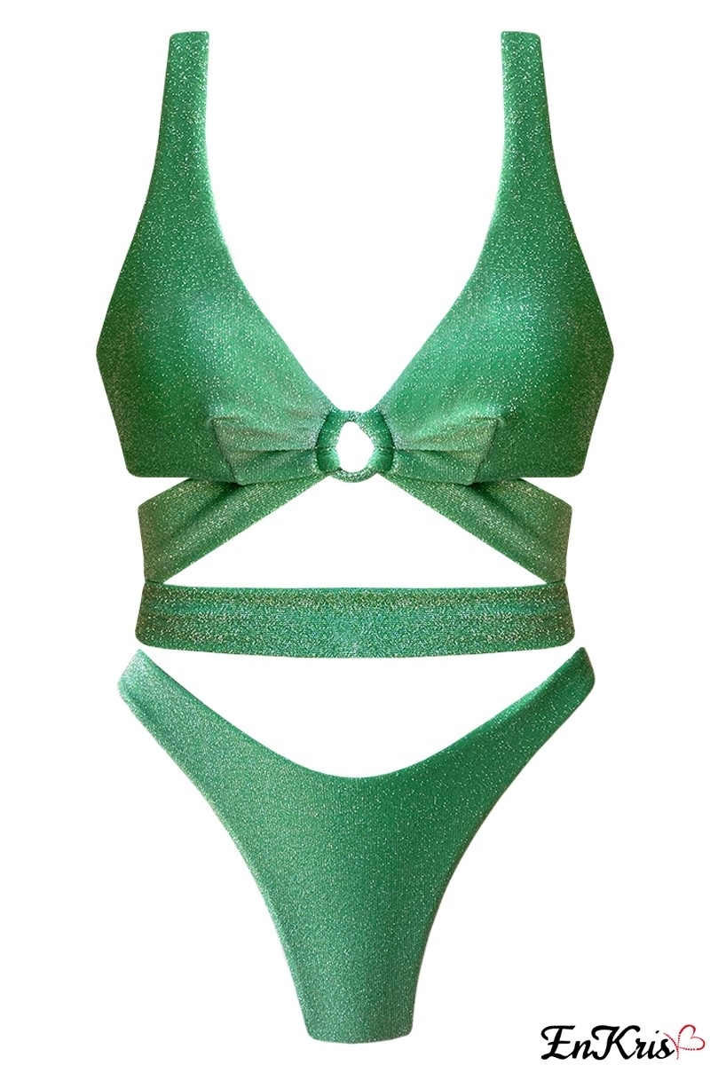 MINT GREEN GLITTER BIKINI OUTLET - NILDE