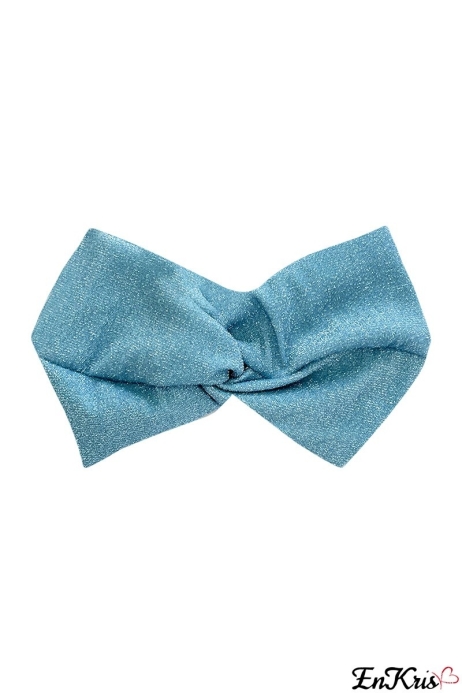 MER BLEU POUDRE ENTURBANNÉE - TURBANTE GLITTER