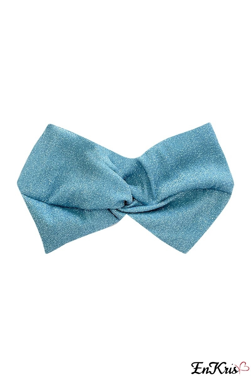 MER BLEU POUDRE ENTURBANNÉE - TURBANTE GLITTER