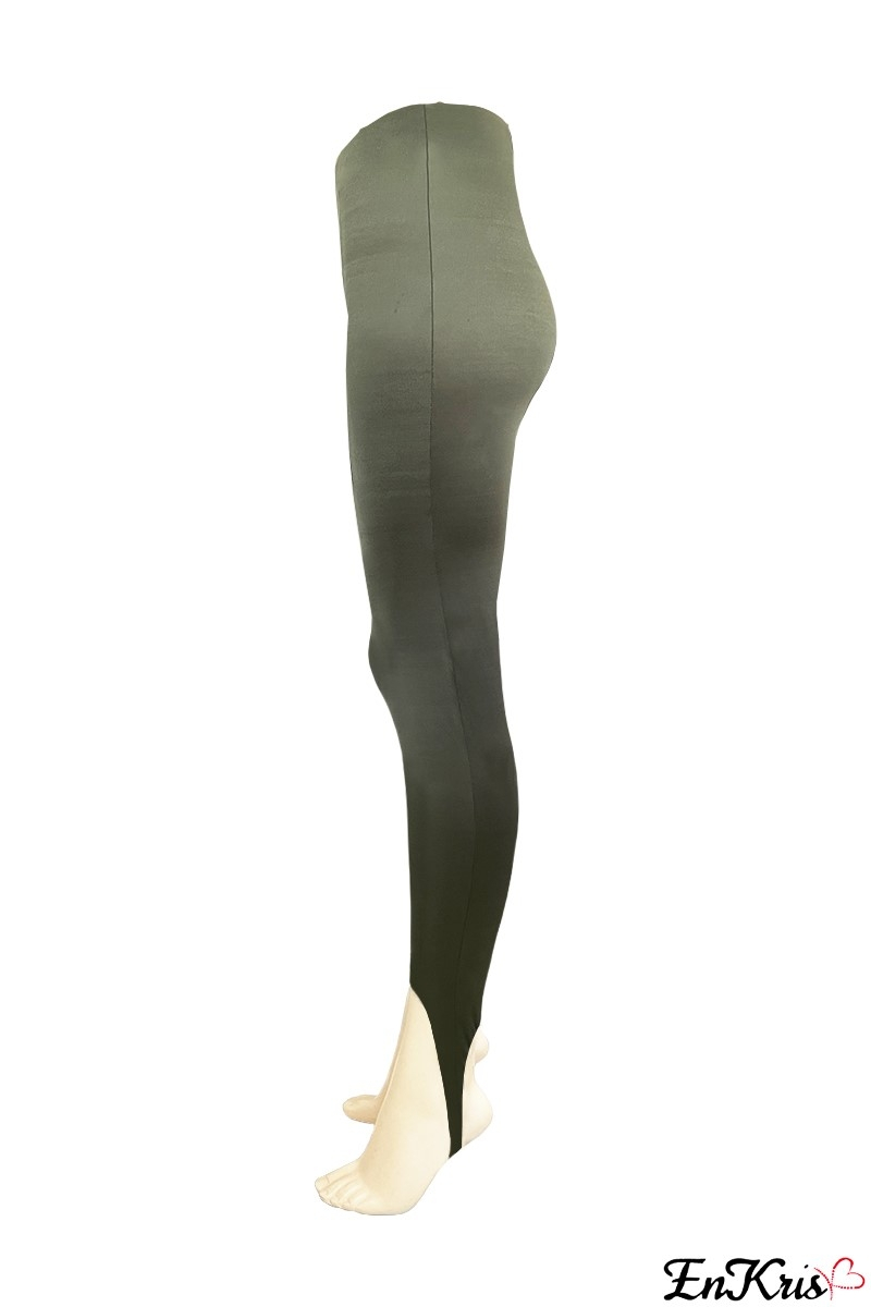 Vêtements pour dames en ligne Vert militaire - LEGGINGS ZOE