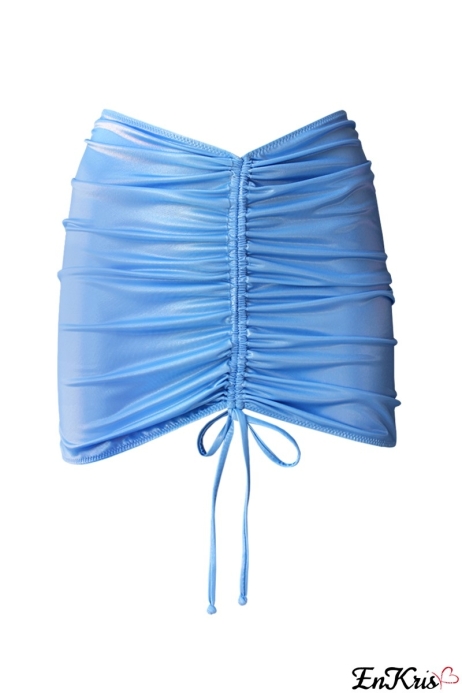 COUVERTURE bleu poudre - GONNA LUREX
