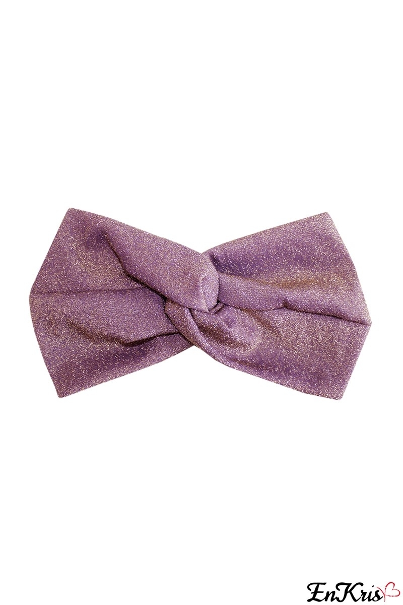 TURBANS DE MER LILAS/DORÉS À PAILLETTES - TURBANTE GLITTER