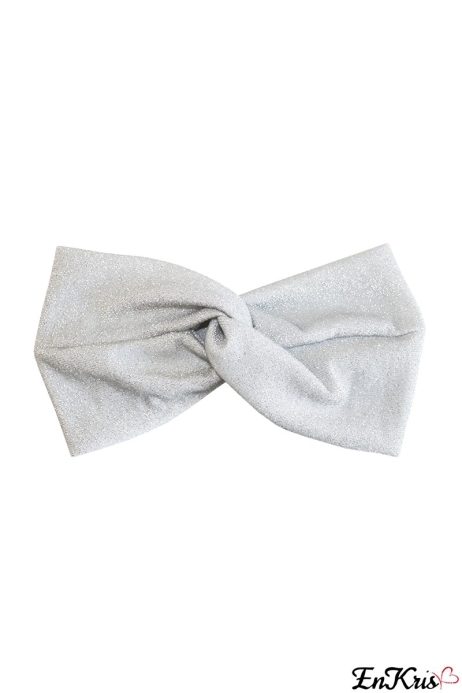 TURBAN SEA WHITE/SILVER GLITTER - TURBANTE GLITTER