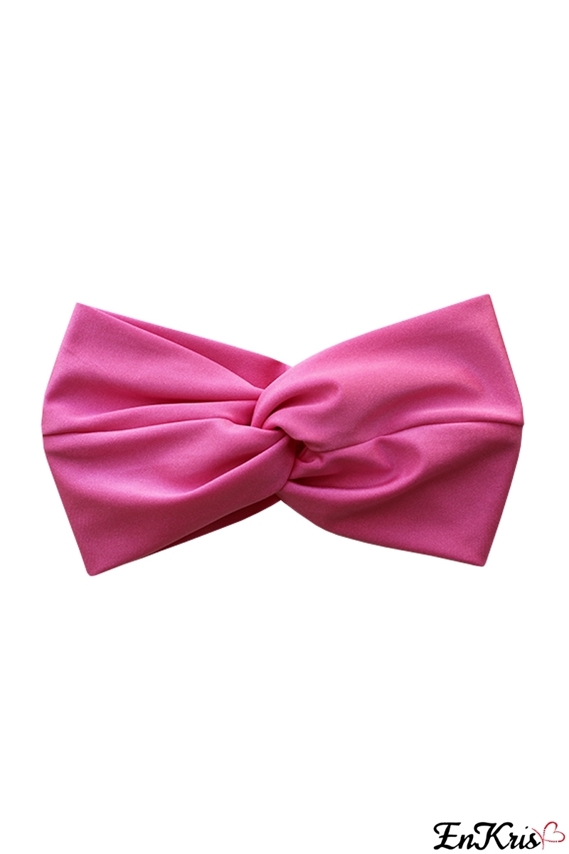 TURBANS DE MER ROSE FRAISE - TURBANTE LYCRA