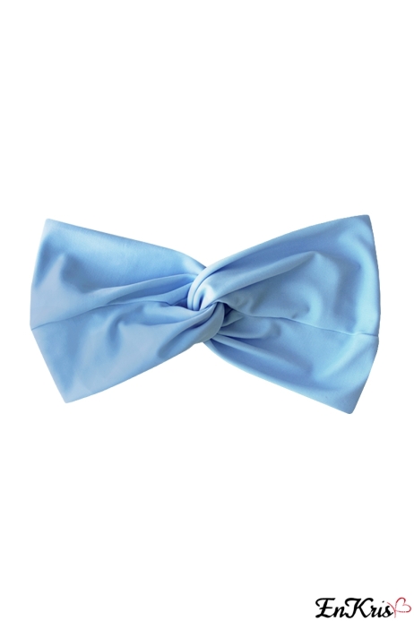 MER BLEU POUDRE ENTURBANNÉE - TURBANTE LYCRA