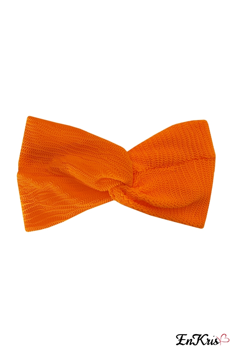 TURBANS DE MER ORANGE - TURBANTE PLISSE'