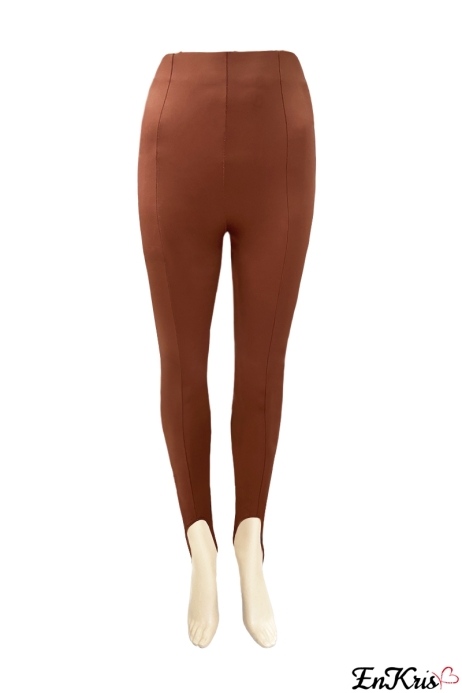 ABBIGLIAMENTO DONNA ONLINE Brown - LEGGINGS ZOE