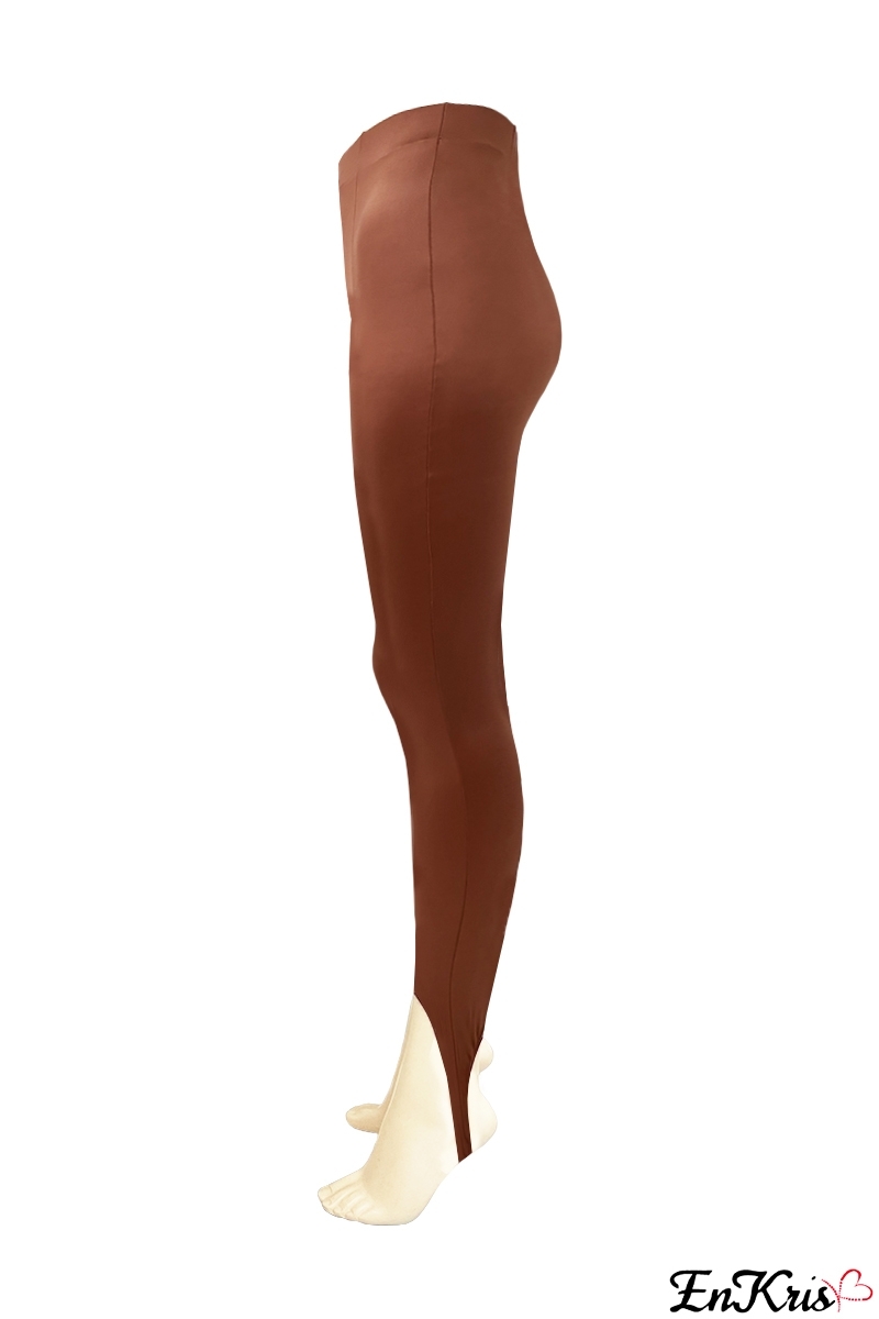 Vêtements pour dames en ligne Brun - LEGGINGS ZOE