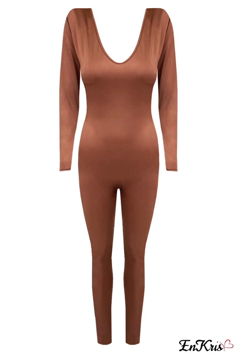 ABBIGLIAMENTO DONNA ONLINE Brown - JUMPSUIT MAYA