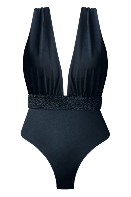 BIKINI NOIR OUTLET - KAROL UNE PIÈCE