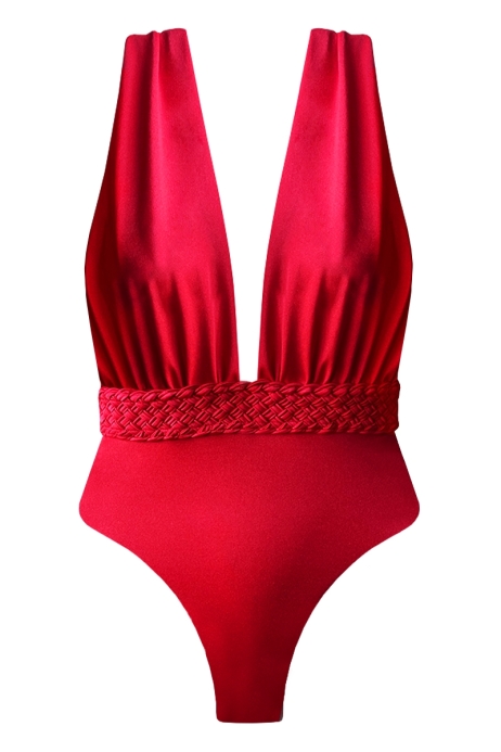 BIKINI ROUGE OUTLET - KAROL UNE PIÈCE