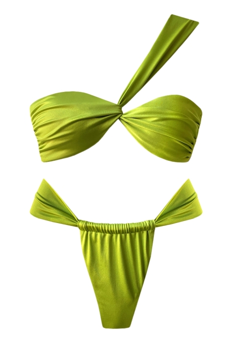 BIKINI VERT ACIDE OUTLET - SHARON