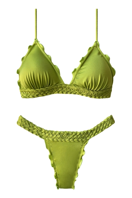 BIKINI VERT ACIDE OUTLET - NADY