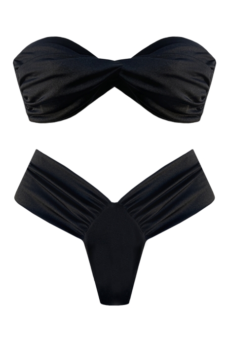 BIKINI NOIR OUTLET - THEA LYCRA