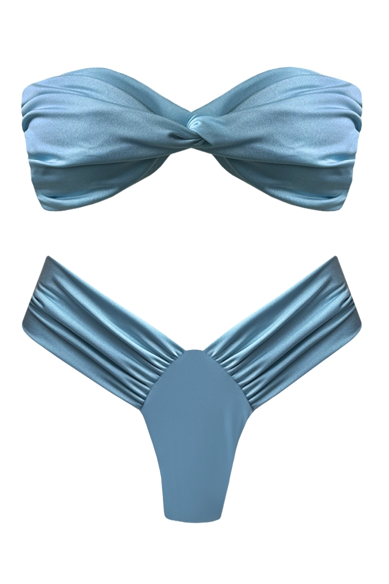 BIKINI BLEU POUDRE OUTLET - THEA LYCRA