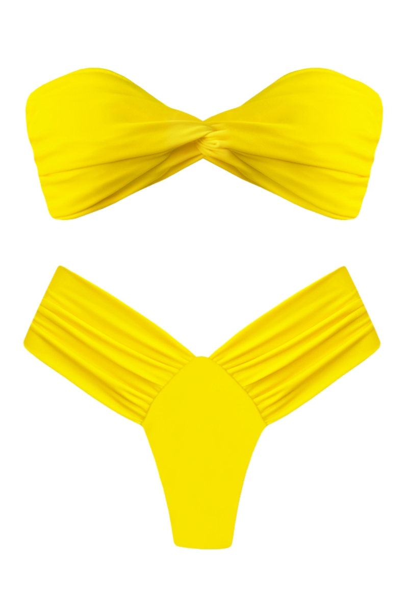 BIKINI JAUNE OUTLET - THEA LYCRA