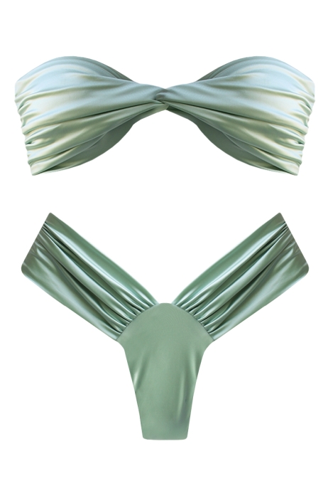 BIKINI VERT MENTHE OUTLET - THEA LYCRA