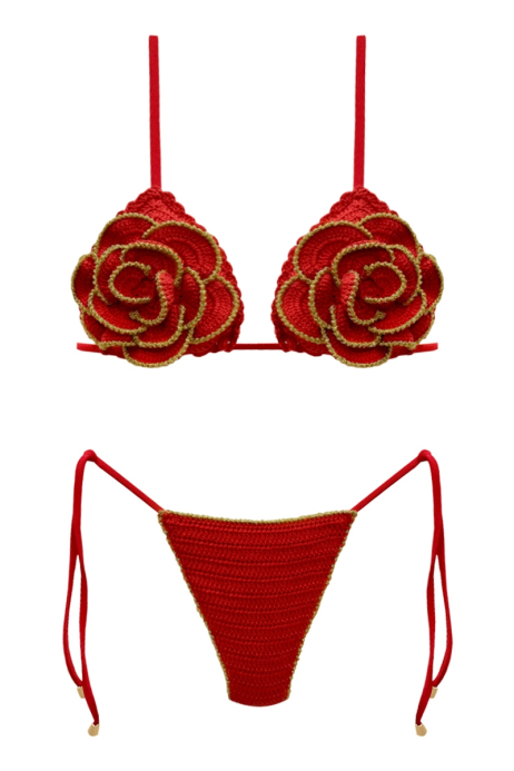 BIKINI ROUGE/DORÉ OUTLET - SHANA