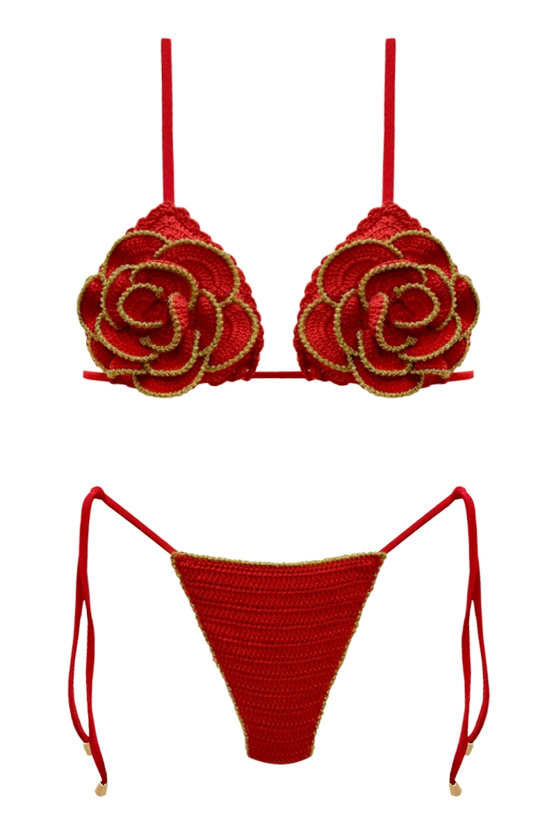 BIKINI ROUGE/DORÉ OUTLET - SHANA