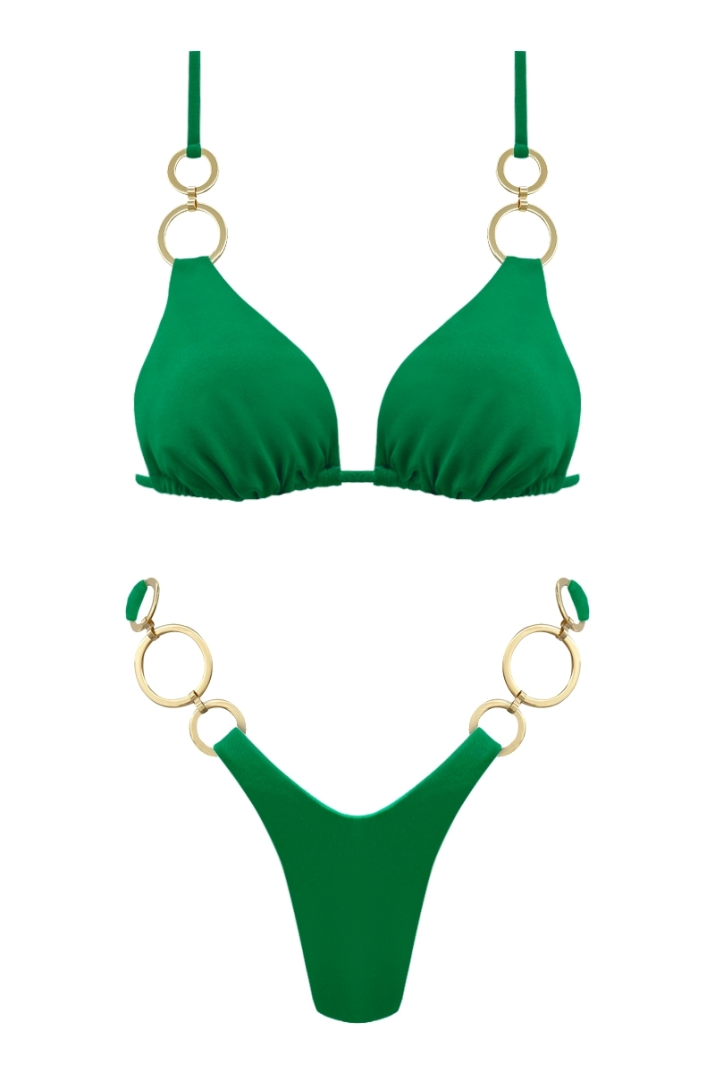 BIKINI VERT ÉMERAUDE OUTLET - MEGAN