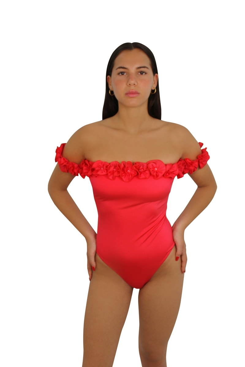 OUTLET RED TANGO ONE-PIECE BIKINI - DIAMOND