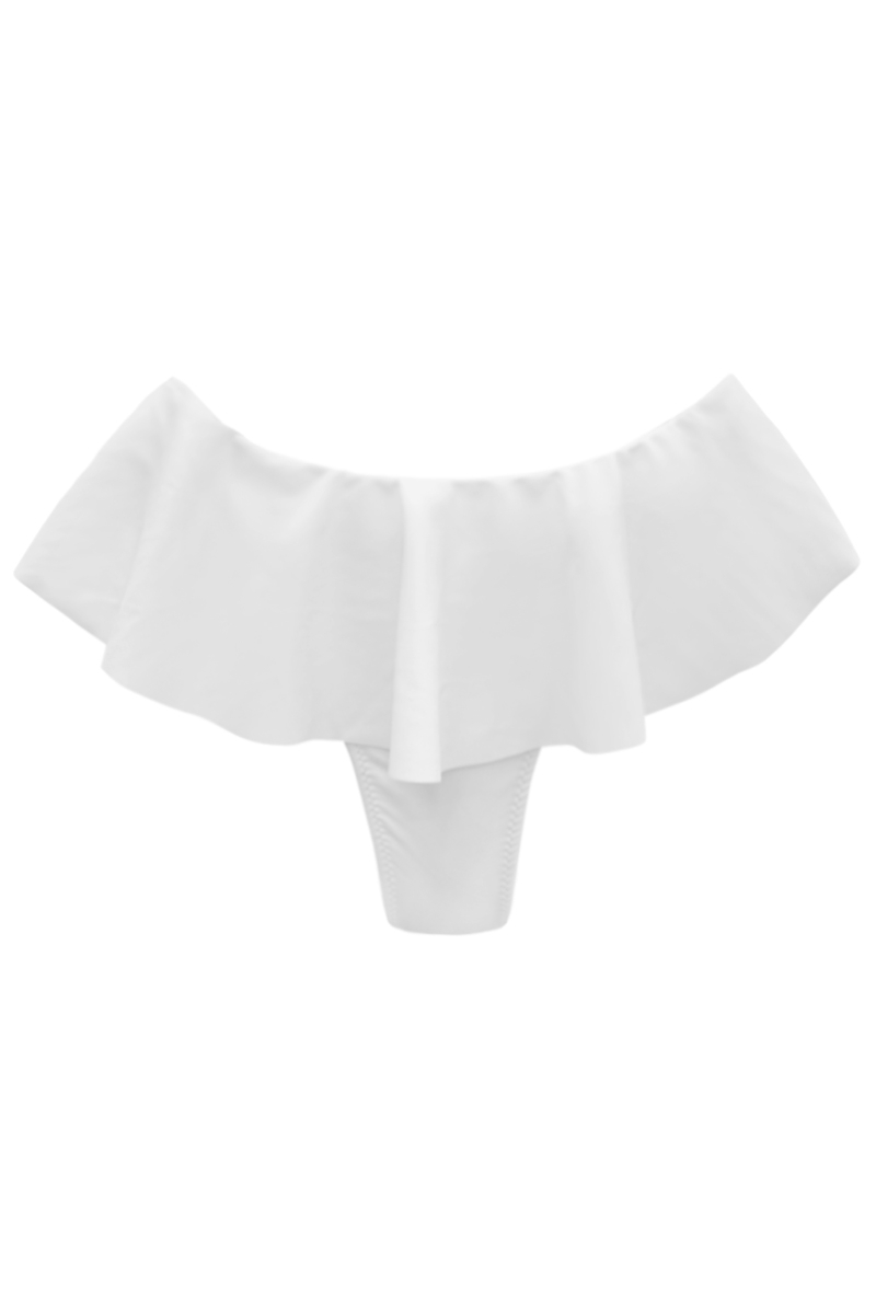 OUTLET BIKINI BIANCO - SLIP GONNELLINO