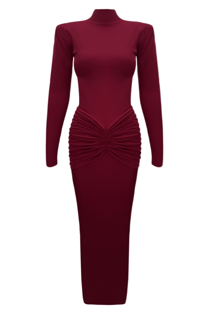 WOMEN'S CLOTHING ONLINE BURGUNDY - ABITO PATRICIA