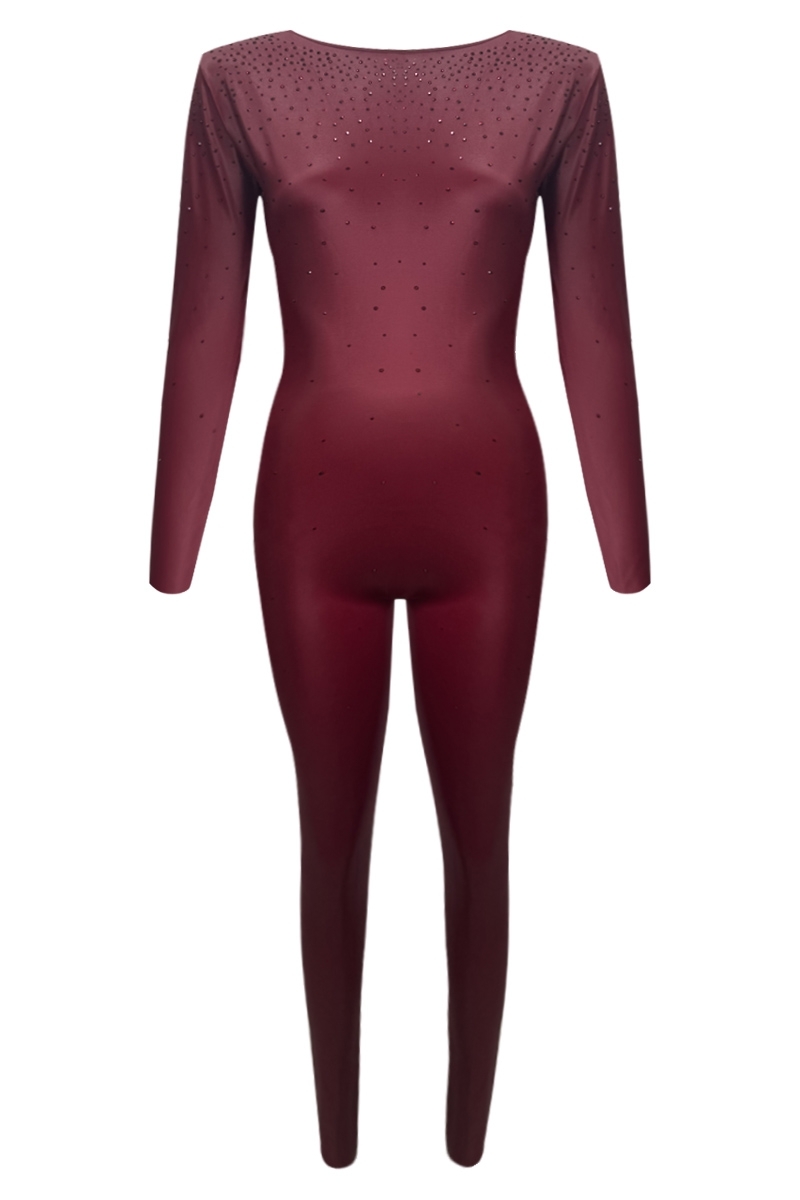 ABBIGLIAMENTO DONNA ONLINE BORGOGNA - JUMPSUIT HILAIR