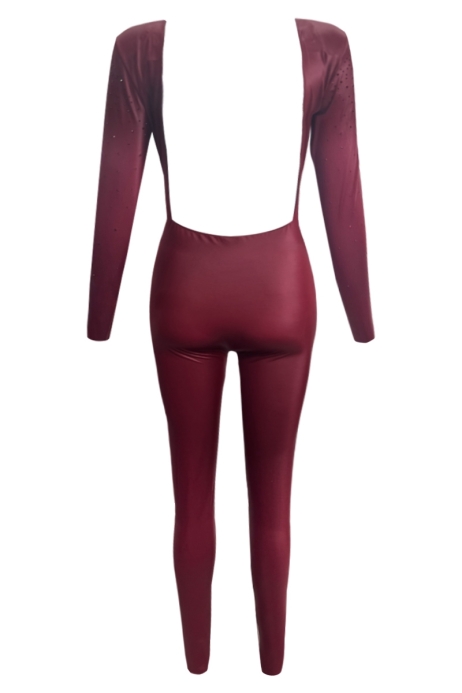 ABBIGLIAMENTO DONNA ONLINE BORGOGNA - JUMPSUIT HILAIR