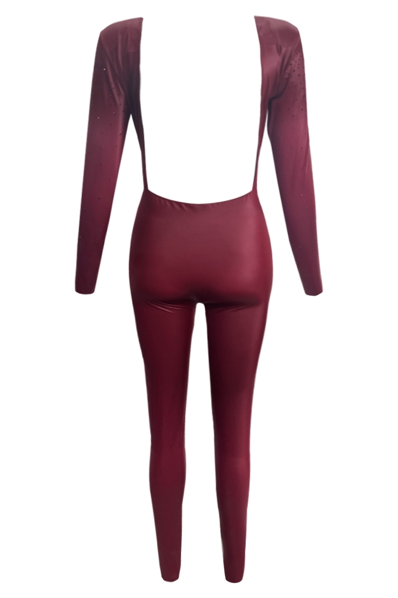 WOMEN'S CLOTHING ONLINE BURGUNDY - JUMPSUIT HILAIR