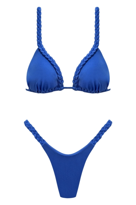 BIKINI CON LE TRECCE BLU OLTREMARE - LAYLA