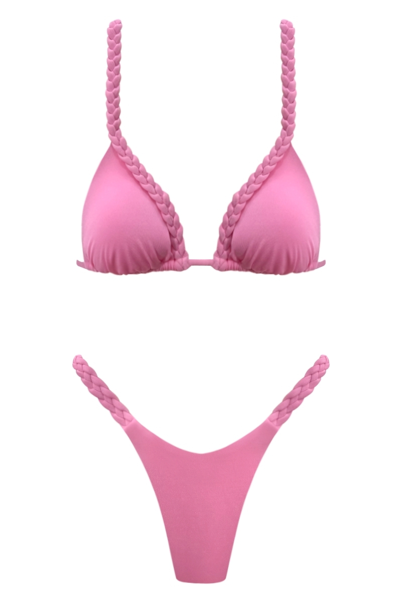 BIKINI CON LE TRECCE ROSA - LAYLA