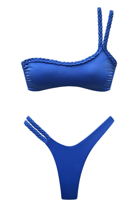 ULTRAMARINE BLUE BRAIDED BIKINI - GISELLE
