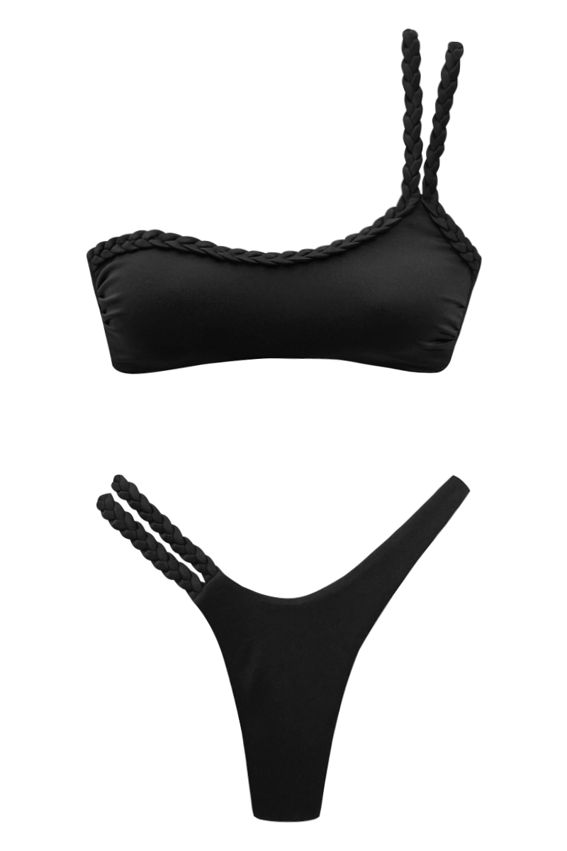 BIKINI CON LE TRECCE NERO - GISELLE