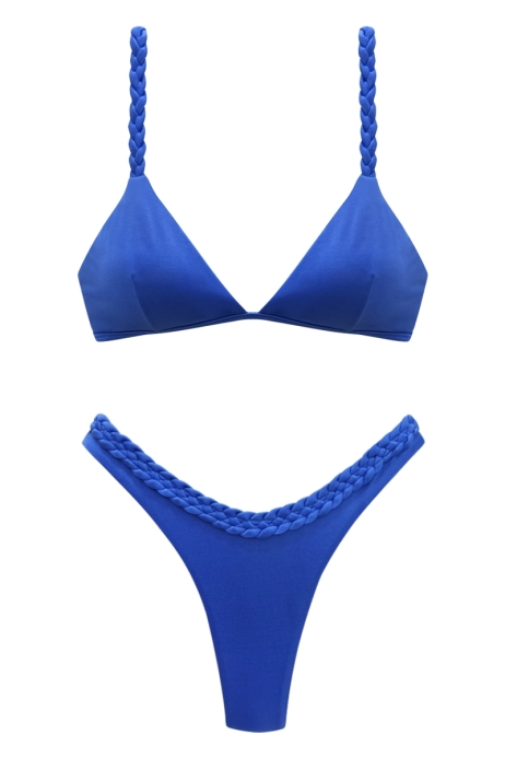 BIKINI CON LE TRECCE BLU OLTREMARE - ALMA