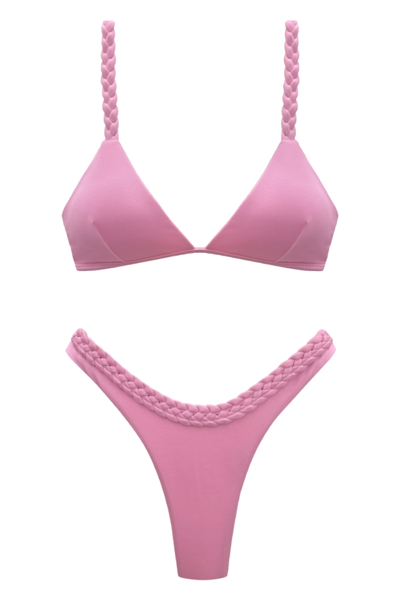 BIKINI CON LE TRECCE ROSA - ALMA