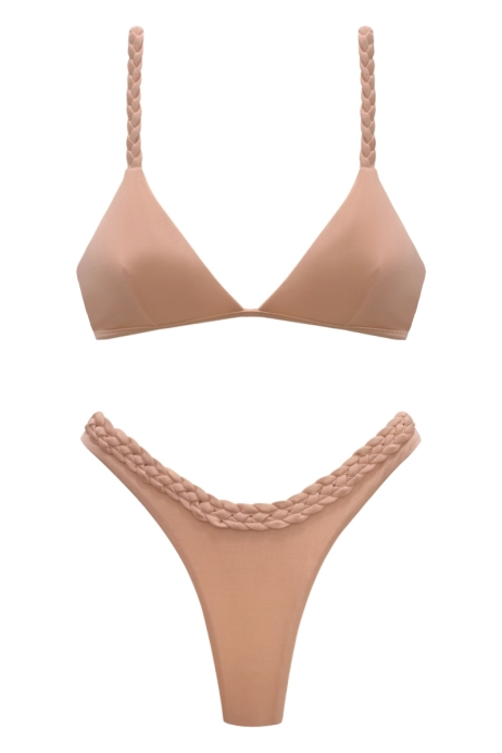 BIKINI CON LE TRECCE SALMONE - ALMA