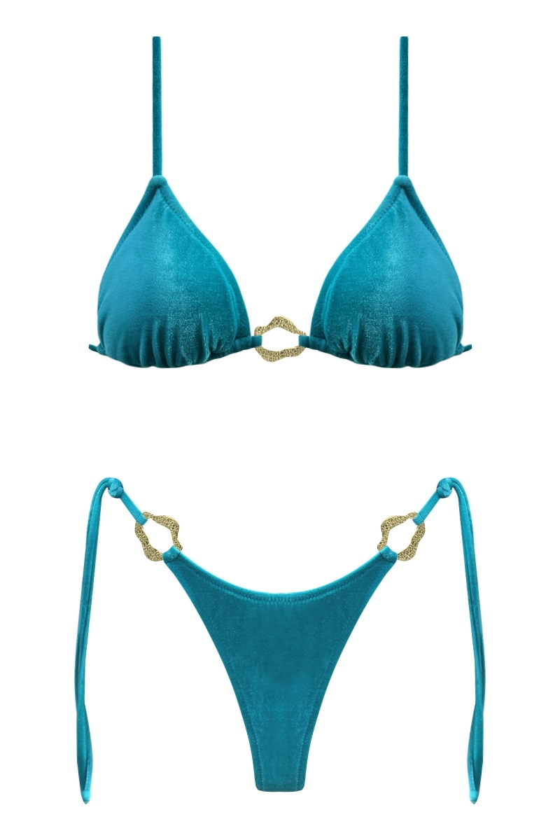 PETROL GREEN BIKINI - ZAHARA