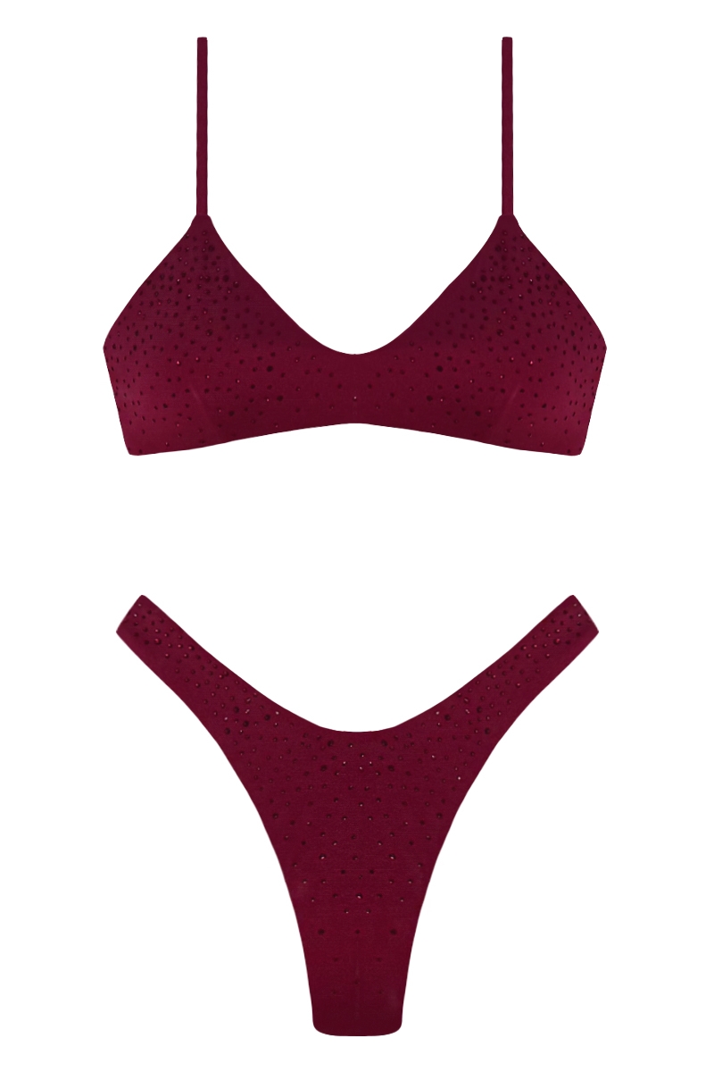 BIKINI BORGOGNA - LUNA GLOW